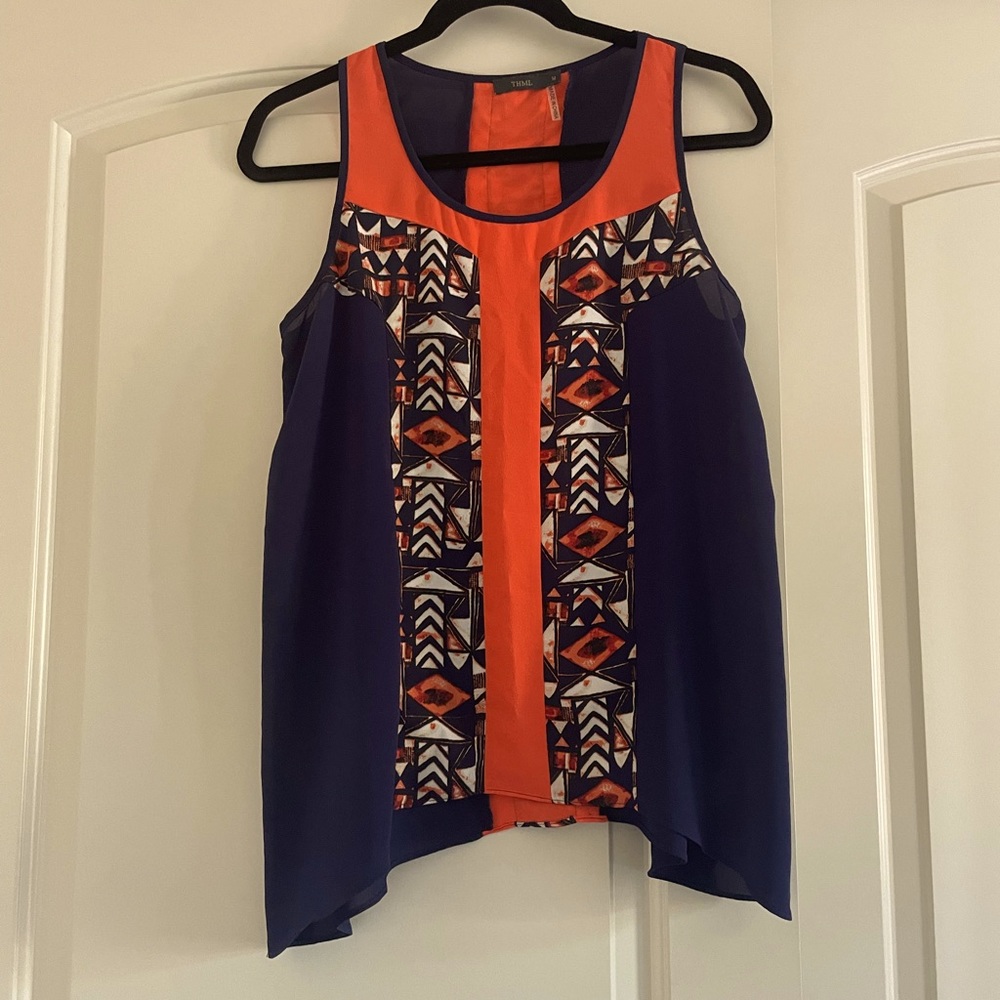 Vibrant sleeveless top